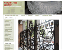 Tablet Screenshot of manuellopezescultor.com